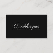 Minimaler Aufbau des Buchhalters Visitenkarte (Vorderseite)