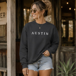 Minimaler Austin City Reise-Sweatshirt Sweatshirt