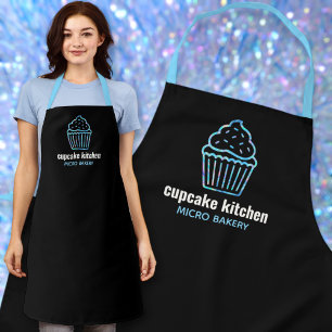 Minimaler Backname holo irisierende cupcake Schür Schürze