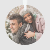 Minimaler Baum Frohe und Verheiratete Neugeblieben Ornament (Rückseite)