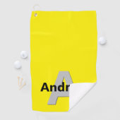 Minimaler bearbeitbarer Name und erstes Golfhandtu Golfhandtuch (Insitu)