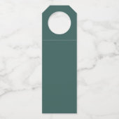 Minimaler Begrüßungstempo Flaschenanhänger (Rückseite)