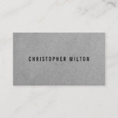 Minimaler Beruflich-Grauweißberater Visitenkarte (Vorderseite)