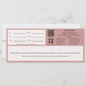 Minimaler Beruflich rosa Geschenkgutschein (Rückseite)