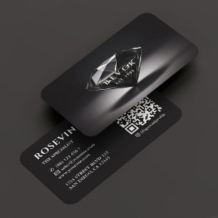 Minimaler Beruflicher Diamond-Spezialist dunkel Visitenkarte