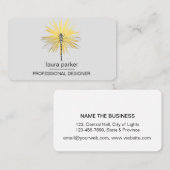 Minimaler Beruflicher Dragonfly-Goldmedaille Visitenkarte (Vorne/Hinten)