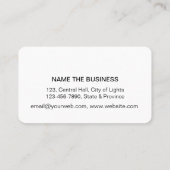 Minimaler Beruflicher Dragonfly-Goldmedaille Visitenkarte (Rückseite)