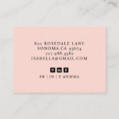 Minimaler Beruflicher Foto Visitenkarte (Rückseite)