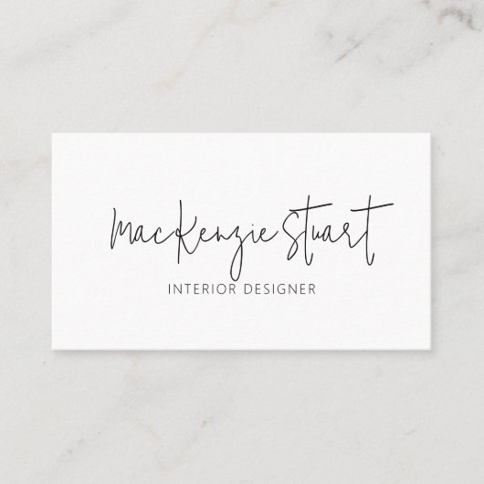 Minimaler Beruflicher QR-Code Einfach modern Visitenkarte (Vorderseite)