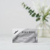 Minimaler Beruflicher QR-Code Pilotprogramm für we Visitenkarte (Stehend Vorderseite)