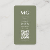 Minimaler Beruflicher Therapieansatz Visitenkarte (Rückseite)