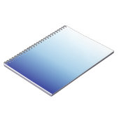 Minimaler blauer Farbverlauf-Hintergrund Notizblock (Linke Seite)