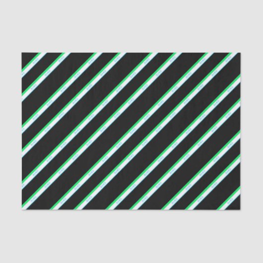 Minimaler blauer schwarzer Streifen japanischer Te Seidenpapier (Vorderseite)