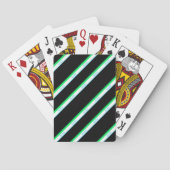 Minimaler blauer schwarzer Streifen japanischer Te Spielkarten (Rückseite)