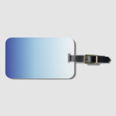 Minimaler Blauverlauf-Hintergrund Gepäckanhänger (Vorderseite (Horizontal))