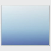 Minimaler Blauverlauf-Hintergrund Geschenkpapier (Flach)