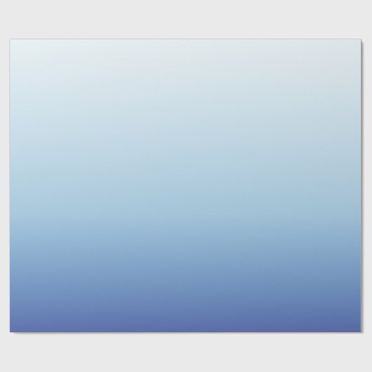 Minimaler Blauverlauf-Hintergrund Geschenkpapier (Flach)