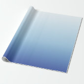 Minimaler Blauverlauf-Hintergrund Geschenkpapier (Ungerollt)