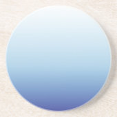 Minimaler Blauverlauf-Hintergrund Getränkeuntersetzer (Vorne)
