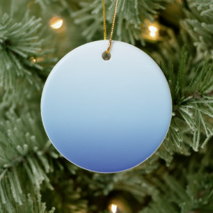 Minimaler Blauverlauf-Hintergrund Keramik Ornament
