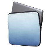 Minimaler Blauverlauf-Hintergrund Laptopschutzhülle (Vorderseite Links)