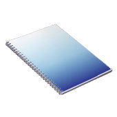 Minimaler Blauverlauf-Hintergrund Notizblock (Rechte Seite)