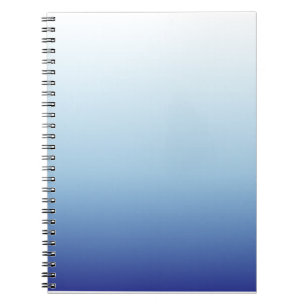 Minimaler Blauverlauf-Hintergrund Notizblock
