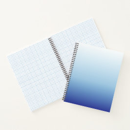 Minimaler Blauverlauf-Hintergrund Notizblock
