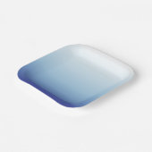 Minimaler Blauverlauf-Hintergrund Pappteller (Gewinkelt)