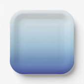 Minimaler Blauverlauf-Hintergrund Pappteller (Vorderseite)