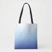 Minimaler Blauverlauf-Hintergrund Tasche (Vorderseite)