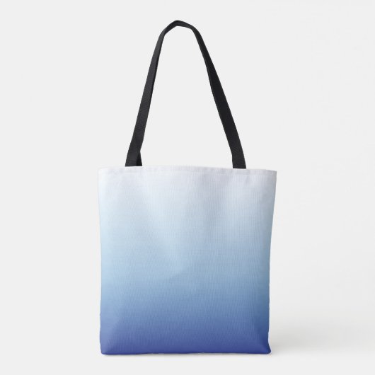 Minimaler Blauverlauf-Hintergrund Tasche (Rückseite)