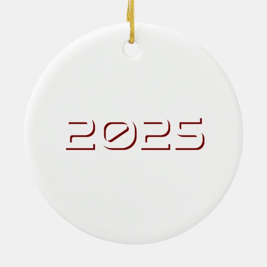 Minimaler Blocktext "Glauben" Keramik Ornament (Hinten)