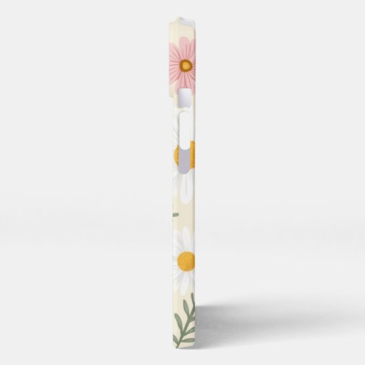 Minimaler Blumensommer Muster Telefonfall iPhone Hülle (Linke Seite)