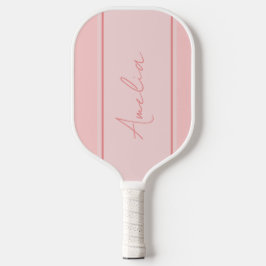 Minimaler Blush Pink Personalisiert Pickleball Schläger