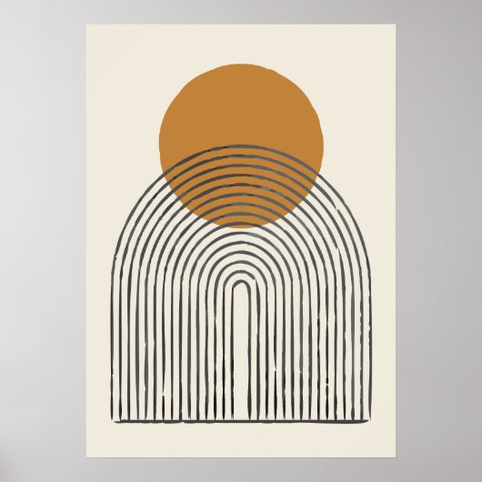 Minimaler Bogen aus dem Mittelalter Poster (Vorne)