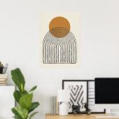 Minimaler Bogen aus dem Mittelalter Poster (Heimbüro)