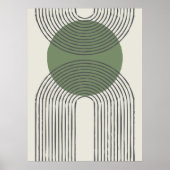 Minimaler Bogen aus der Mitte des Jahrhunderts mit Poster (Vorne)