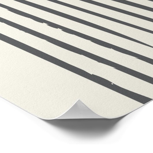 Minimaler Bogen aus der Mitte des Jahrhunderts mit Poster (Ecke)