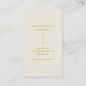 Minimaler Bogen des 20. Jahrhunderts II Visitenkarte (Rückseite)