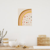 Minimaler Bohemischer Regenbogen Poster (Küche)