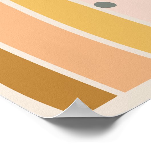 Minimaler Bohemischer Regenbogen Poster (Ecke)