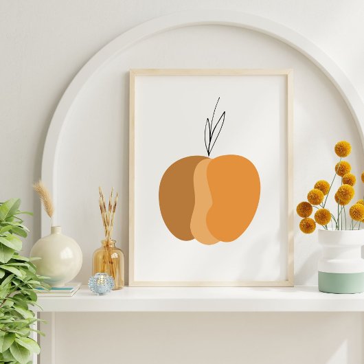 Minimaler Boho-Kürbis-Herbst Poster