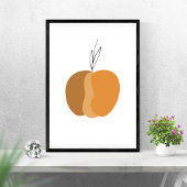 Minimaler Boho-Kürbis-Herbst Poster