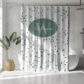 Minimaler Botanischer Duschvorhang für kundenspezi