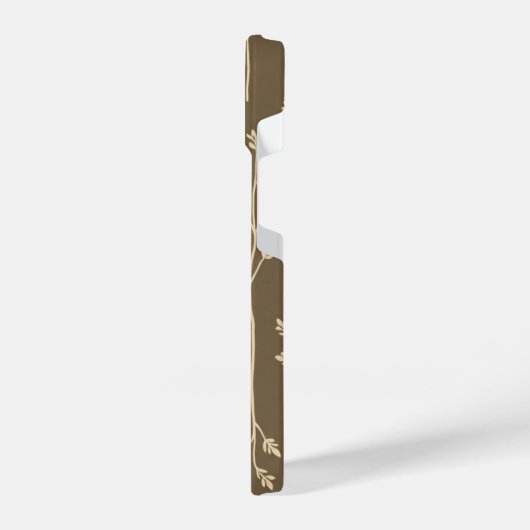 Minimaler botanischer Fall iPhone Hülle (Linke Seite)