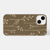 Minimaler botanischer Fall iPhone Hülle (Rückseite (Horizontal))
