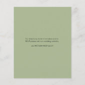 Minimaler Branch Budget Hochzeit Flyer (Hinten)