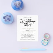 Minimaler Branch Budget Hochzeit Flyer (Einzeln)