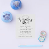 Minimaler Branch Budget Hochzeit Flyer (Einzeln)